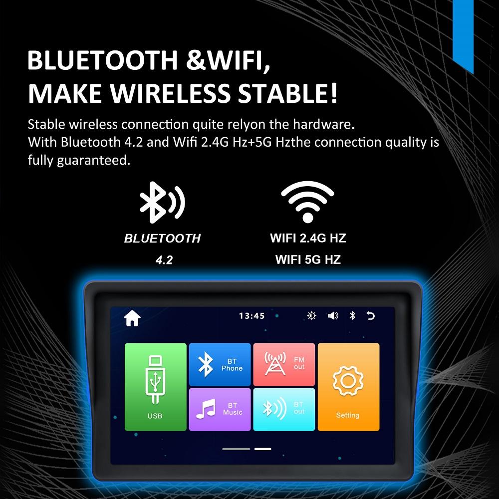 Universal 7inch Car Radio Multimedia Video Player Wireless Carplay And Wireless Android Auto Touch Screen