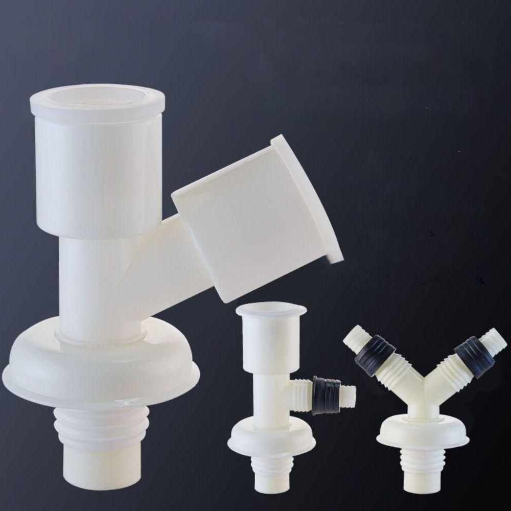 Dual-Interface Floor Drain Joint Dual-Purpose Drain Pipe Tee Washing Machine Drain Tee Bathroom