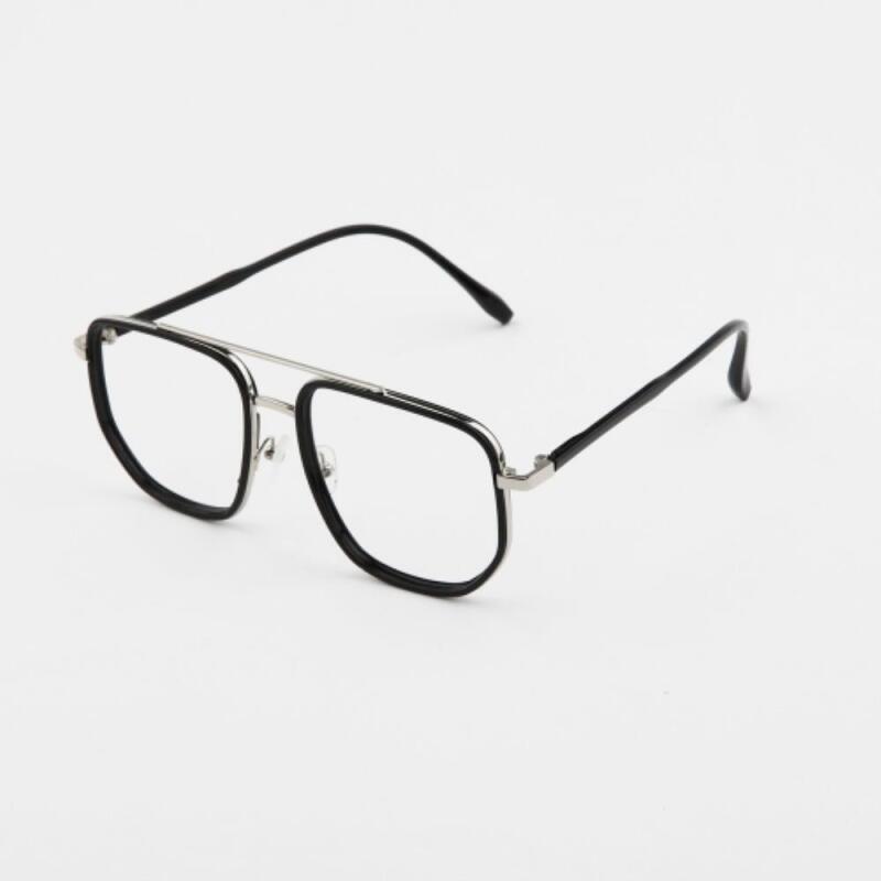 Men s and Women s Couple Square Sleeping Glasses Frame G1182_Black