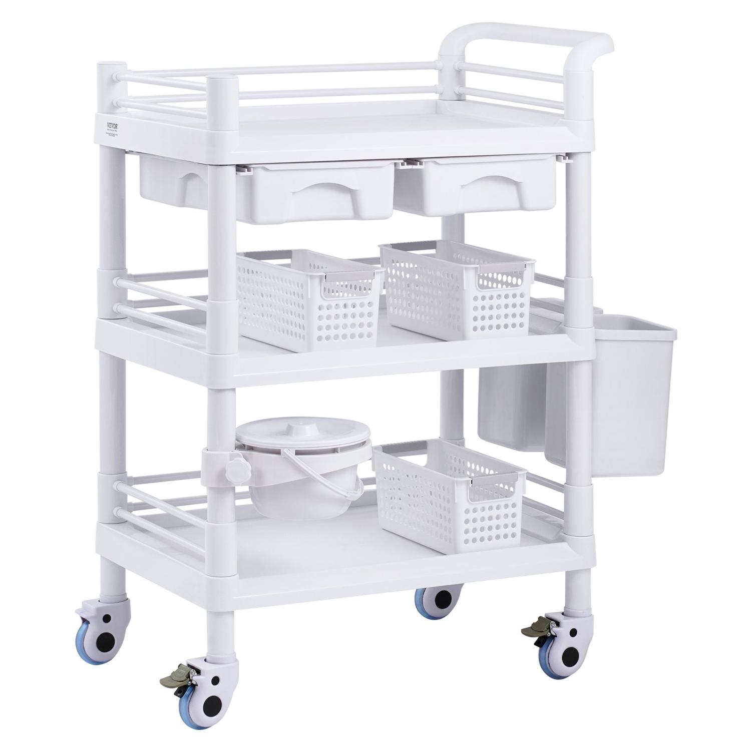 3 Tiers Lab Carts Mobile Medical