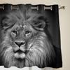 Animal Lion Window Curtain For Kids Room Home Blinds Curtains For Living Room Bedroom Window Drapes