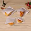 100Pcs Disposable Kraft Paper Sandwich Donut Bread Bags Hamburger Food Packing Restaurant Supply Pouches