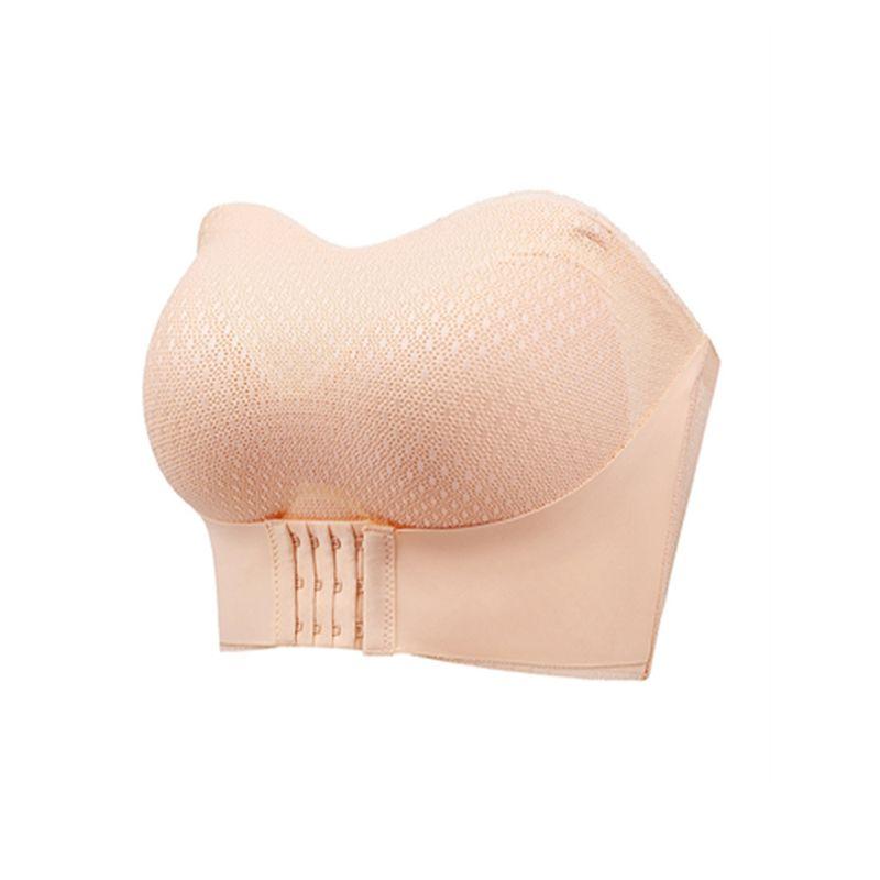 

Европейский и американский стиль тонкий топ-труба без бретелек с передней застежкой White 6X