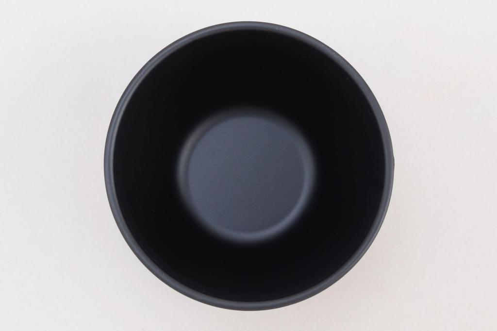 Titanium Hammered Sake Cup Black (Double Walled) PY-C019