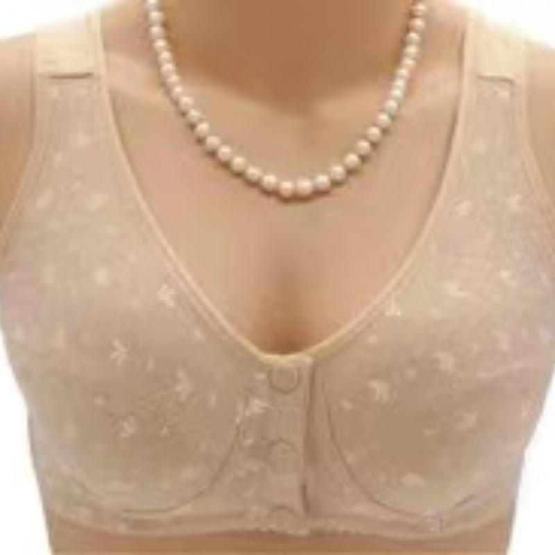 Kadın Anne Kablosuz Pamuk Sütyen Lingerie Ön Kapatma T-Geri Sutyen Yumuşak Eğlence Iç Çamaşırı Büyük Fincan Artı Boyutu