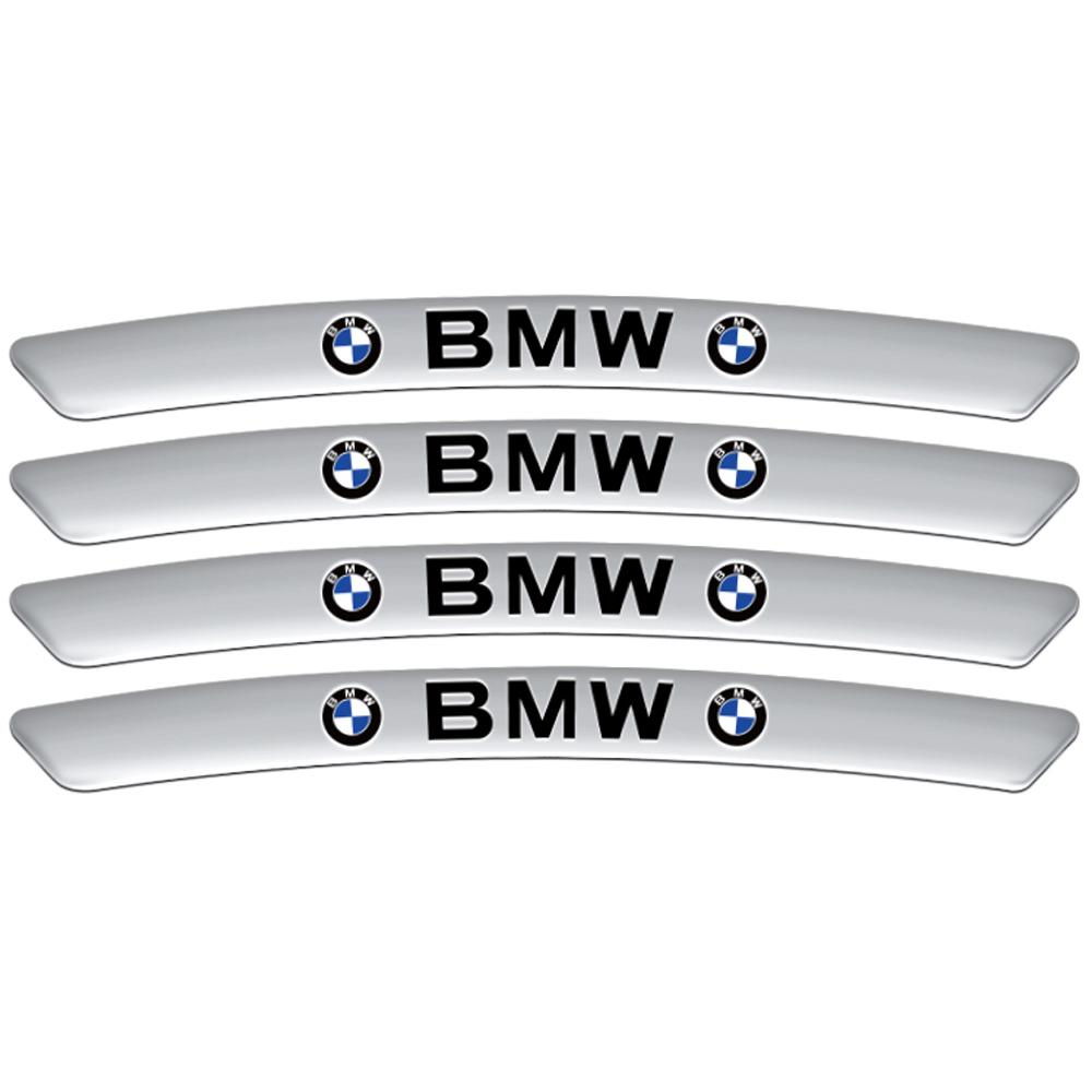 

2025 Hot 4pcs Aluminum Car Wheel Rims Racing Badges Stickers Auto Decoration Decal For BMW M Performance E39 E90 E60 E46 F10 E87