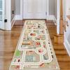 Cartoon Hallway Runner Rug Boys Children 's Bedroom Play Strip Carpet Home Decoration Anti-Slip Living Room Balcony Mat
