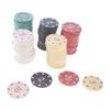 100Pcs Casino Poker Chip Game Chip Teaching Coin Plastic Counting Counters Poker Chip Small Learning Counters Chip