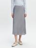 Gray Decision Layered Strap Wrap Skirt Gray