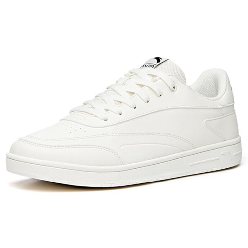 Anta Life Collection Thermal Slip Resistant Low Top Skateboard Shoes Men's White Sneakers 912038031R-1