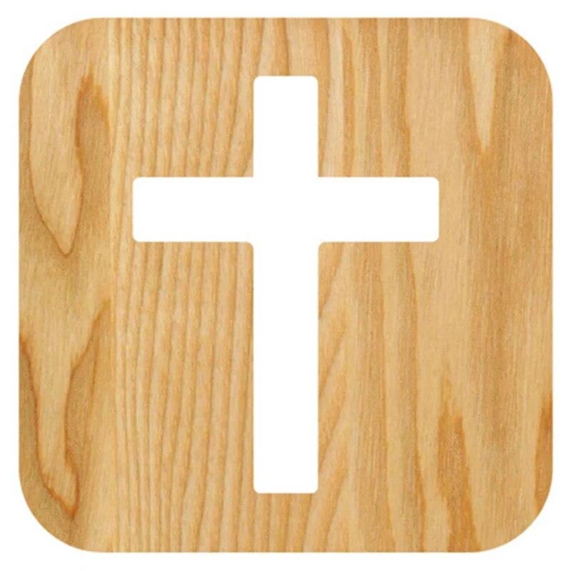 3D LED Lamp Night Light USB Desk Table Lamps Christianity Crucifix Crafts For Gift Home Decoration Wooden Cross
