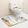 Shell Bathroom Floor Mat Toilet Three-Piece Set