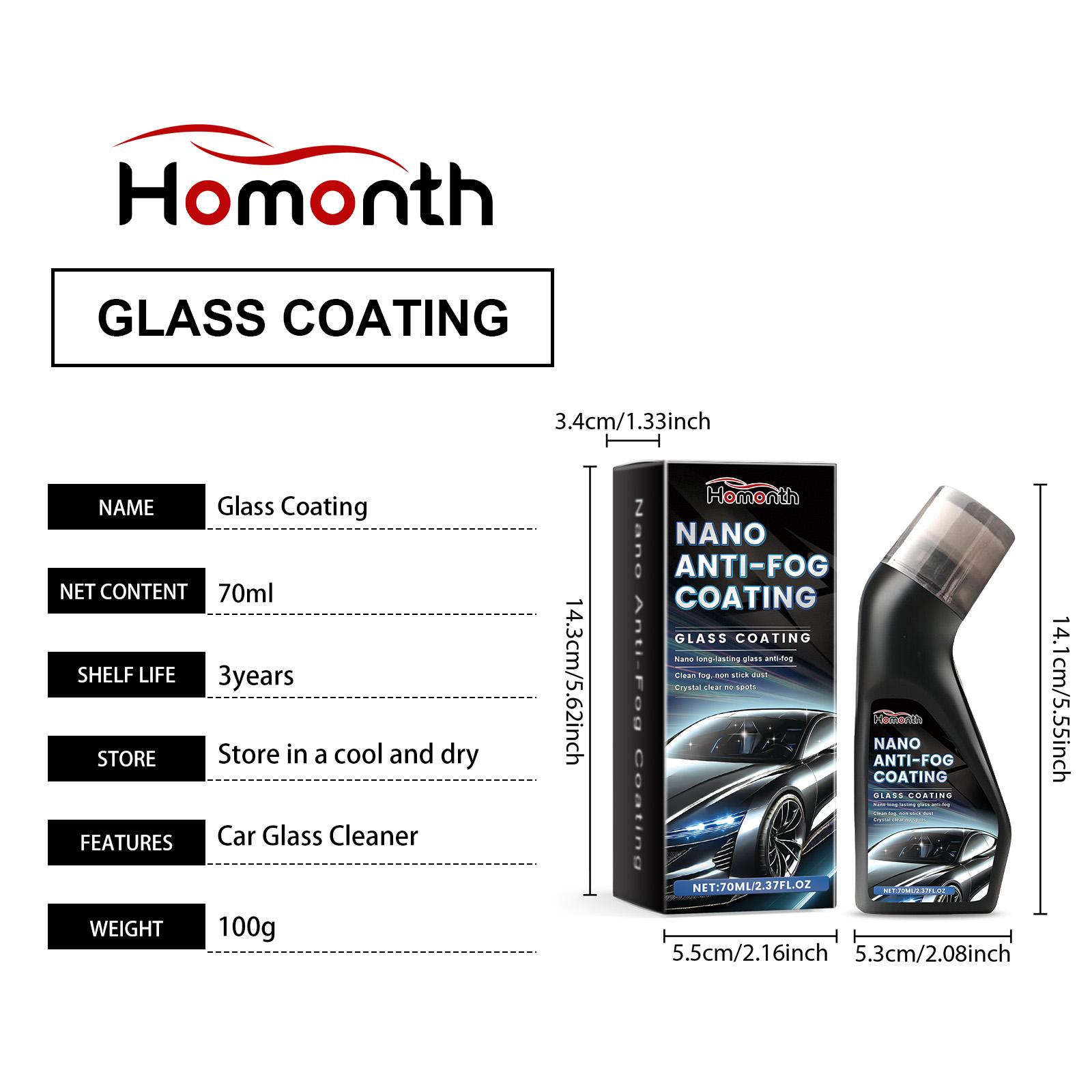 

Windshield Nano Anti-Fog Coating Spray With Spong Ceramic Nano Crystal Hydrophobic Layer Polishing Paint Agent Car Polishing