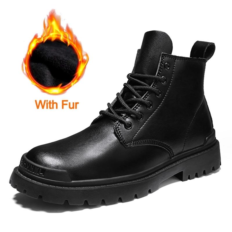 

Модные высококачественные мужские ботинки из натуральной кожи, классические высокие ботинки на шнуровке 2024 года, нескользящие повседневные ботинки на щиколотке, дышащие ботинки Oxford 45