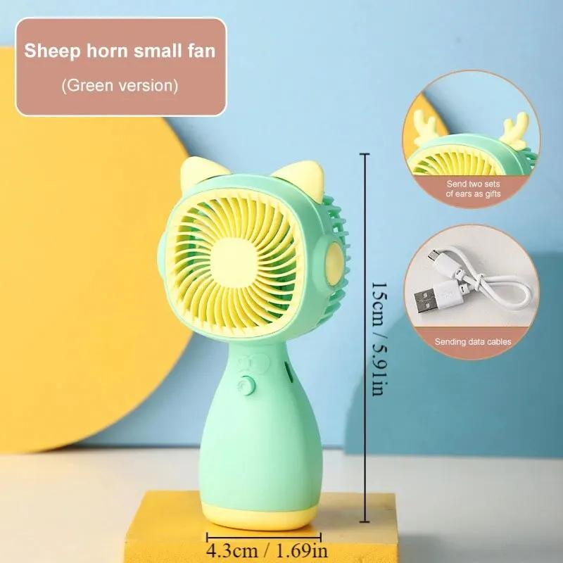 

1 шт. Мини портативный вентилятор, ручной электрический вентилятор для дома, отдыха на природе, кемпинга, охладитель воздуха, ручной маленький карманный вентилятор