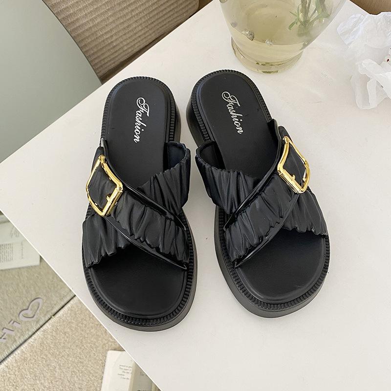 Модные популярные 2024 новые шлепанцы для женской летней уличной обуви — фото 8