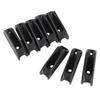 8PCS Kayak Cleat Quick Grip Black High Strength Nylon Self Lock Rope Cleat for Canoe Inflatable Boat Dinghy Yacht