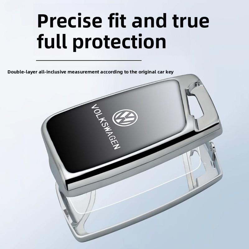 2026 Hot For VW VOLKSWAGEN Car Key Case Cover Bag For VW Volkseagen Passat B8 Magotan For Skoda Superb A7 Kodiaq Seat Key Protec