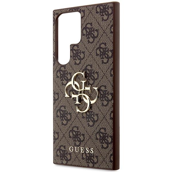 Guess Guhcs24L4Gmgbr S24 Ultra S928Brązowy/Brown Hardcase 4G Big Metal Logo