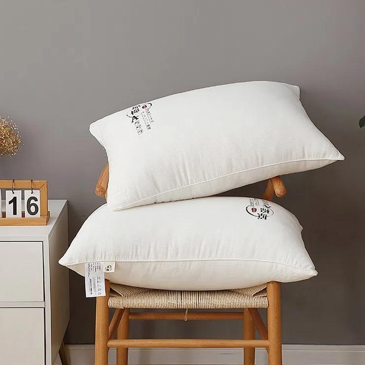 Pure Cotton A Grade Original Cotton Pillows Family Pillow Set For Single And Double Beds Soft And Comfortable Pillow Core Ideal For Home Use