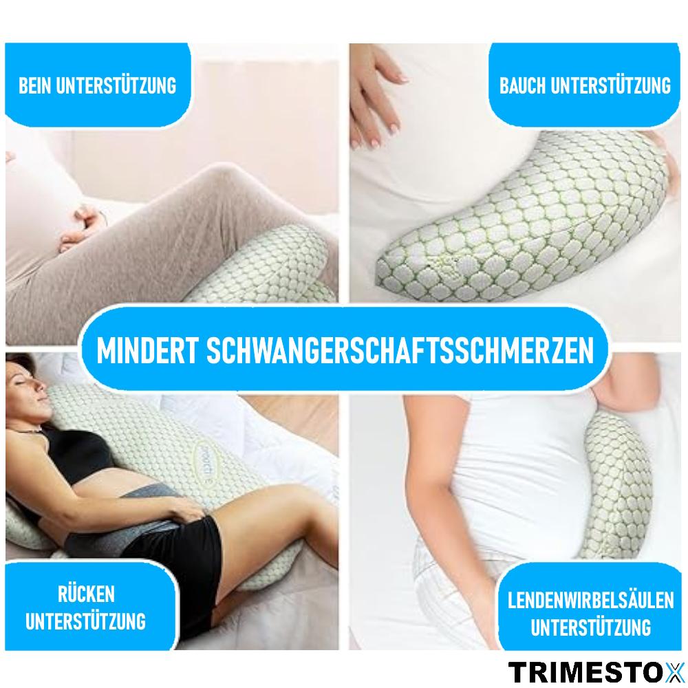 TRIMESTOX Schwangerschaftskissen Stillkissen U-förmig Körper Lagerungskissen