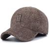 Men's Winter Windproof Velvet Baseball Cap with Ear Protection for Outdoor Travel