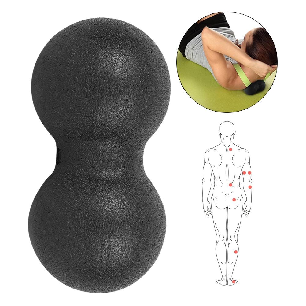 24x12cm Sports Massager Fitness Yoga Ball Massage Acupuncture Points Massaging Equipmentblack