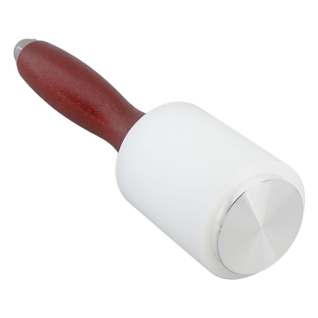 Leder Punzierhammer Gummikopf Holzgriff Leder Mallet Hammer für Handwerk Gerade Ausführung