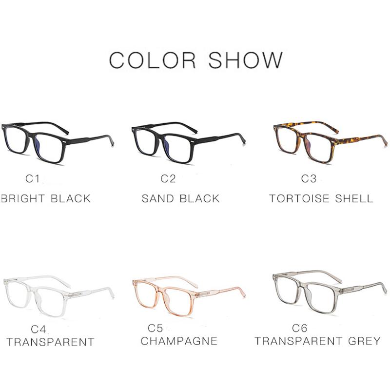 Anti Blue Light Glasses Luxury Square Eyewear for Women Men Fashion Blue Light Blocking Computer Eyeglasses