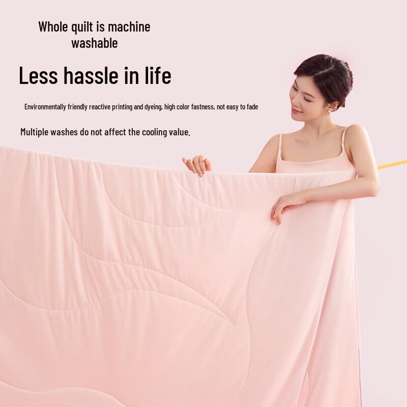 Kühlende Sommerdecke aus Seidenmischung