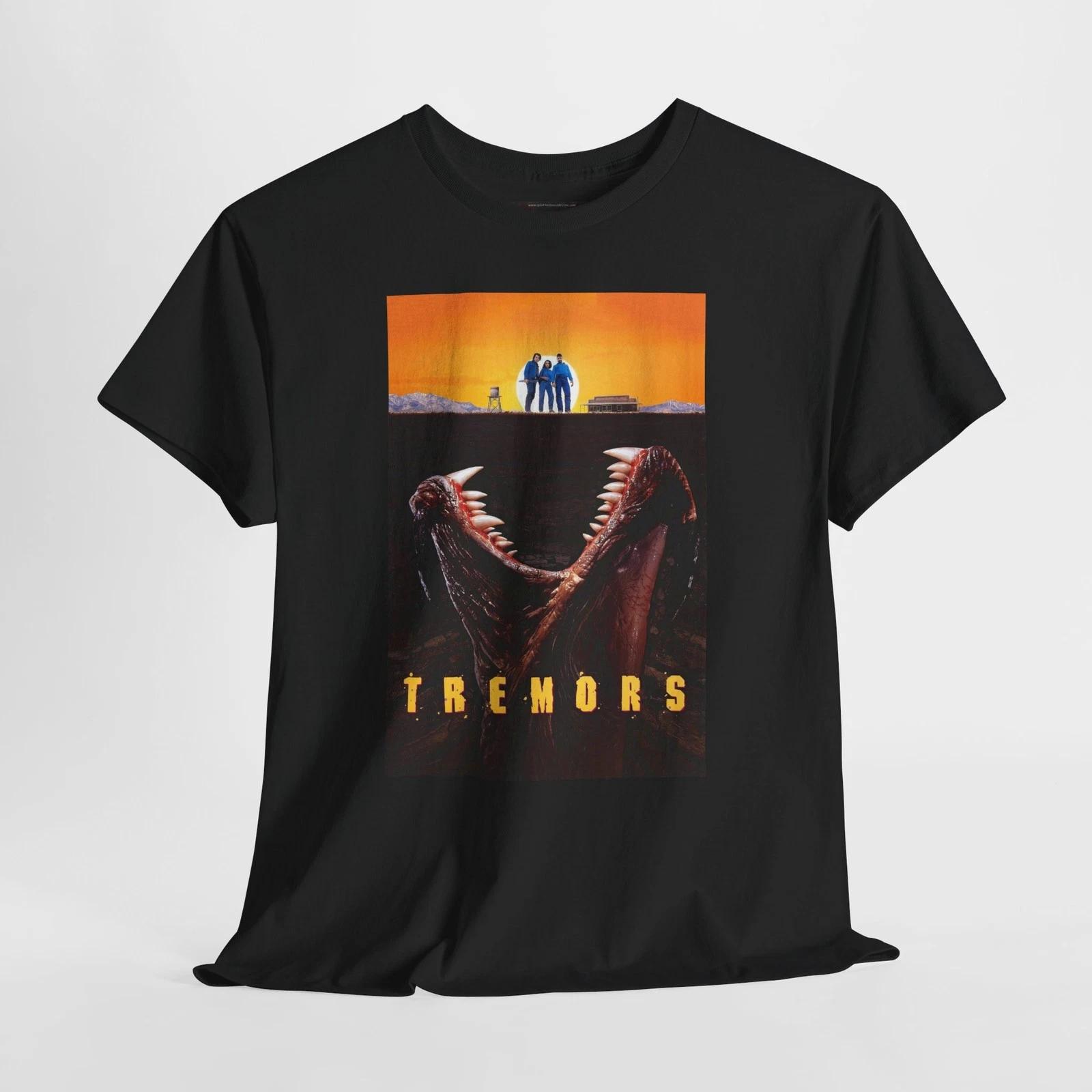 Tremors 1990 Retro Movie Poster Horror Unisex Graphic T-Shirt 2XL