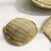 Bamboo Weaving Basket Open Bamboo Sieve Hand-woven Drying Bamboo Basket Fruit and Vegetable Storage Farmhouse Kitchen Basket