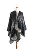 Women S Houndstooth Gradient Scarf Shawl Warm Winter Wrap
