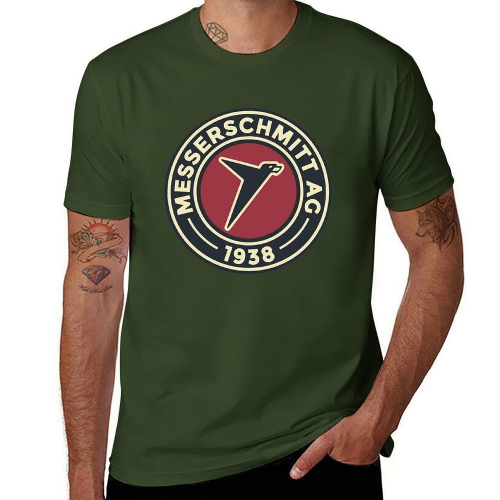 Messerschmitt AG - Custom Round Vintage Logo Classic T-Shirt for a boy aesthetic clothes plus sizes mens vintage t shirts