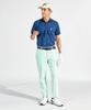 Munsingwear MG5SHS40M Short Sleeve with NV00 Men's Shirt, Collared, All-Over Print, Moisture-Wicking, Quick-Drying, Sunscreen, Pocket, Golf, Navy,