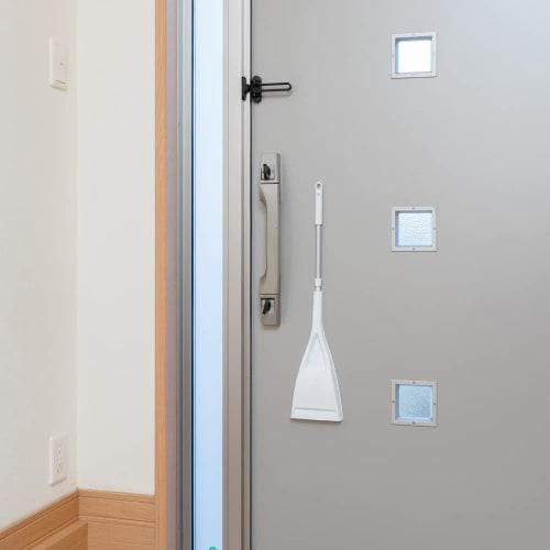 Azuma Industrial Entryway Broom and Dustpan Set, Monotone Simple, Slim Entryway Broom & Dustpan (sm@rt155)