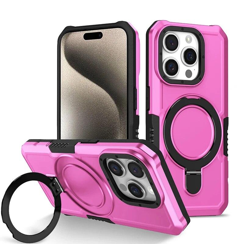 Für iPhone 11 Pro Max Handyhüllen mit Ringhalter Ständer Anti Shock Armor Case für iPhone 7 8 14 15 Plus XS XR 13 14 15 Pro Max
