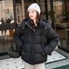 2025 new women's short loose bread clothes cotton clothes winter fashion hooded thickened cotton clothes warm jacket