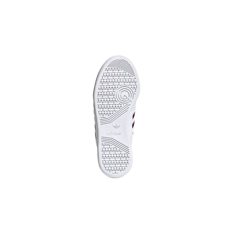 adidas Originals Continental 80 Comfortable Durable Low-Top Kids Sneakers Kids Sneakers White Red Blue FX6088