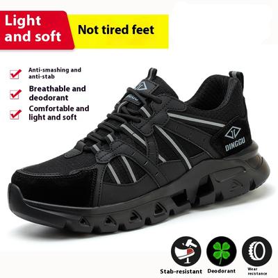 Lightweight Safety Shoes Men Women Work Shoes Steel Toe Cap Working Boots Sneakers Men Women Breathable Shoes Construction Shoes