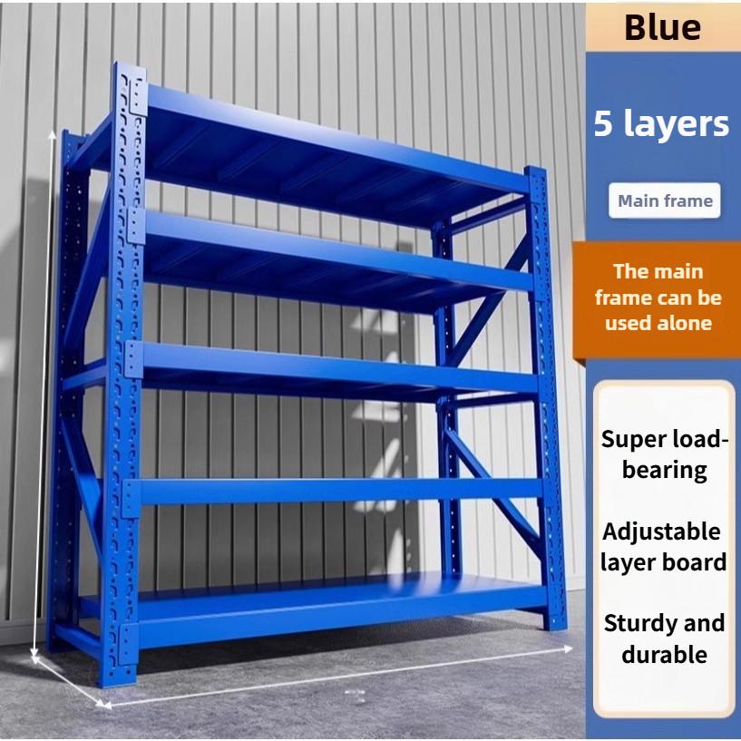 Warehouse Heavy-duty Floor Display Rack Household Supermarket Multi-function Iron Shelf Thickening Storage Shelves