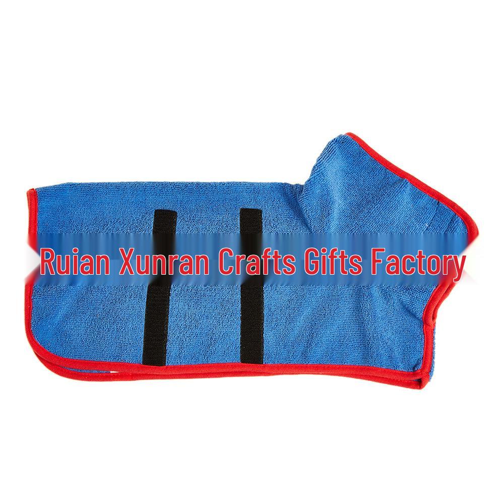 Microfiber Quick-Dry Pet Bathrobe: Super Absorbent Towel for Large & Small Dogs, Cats