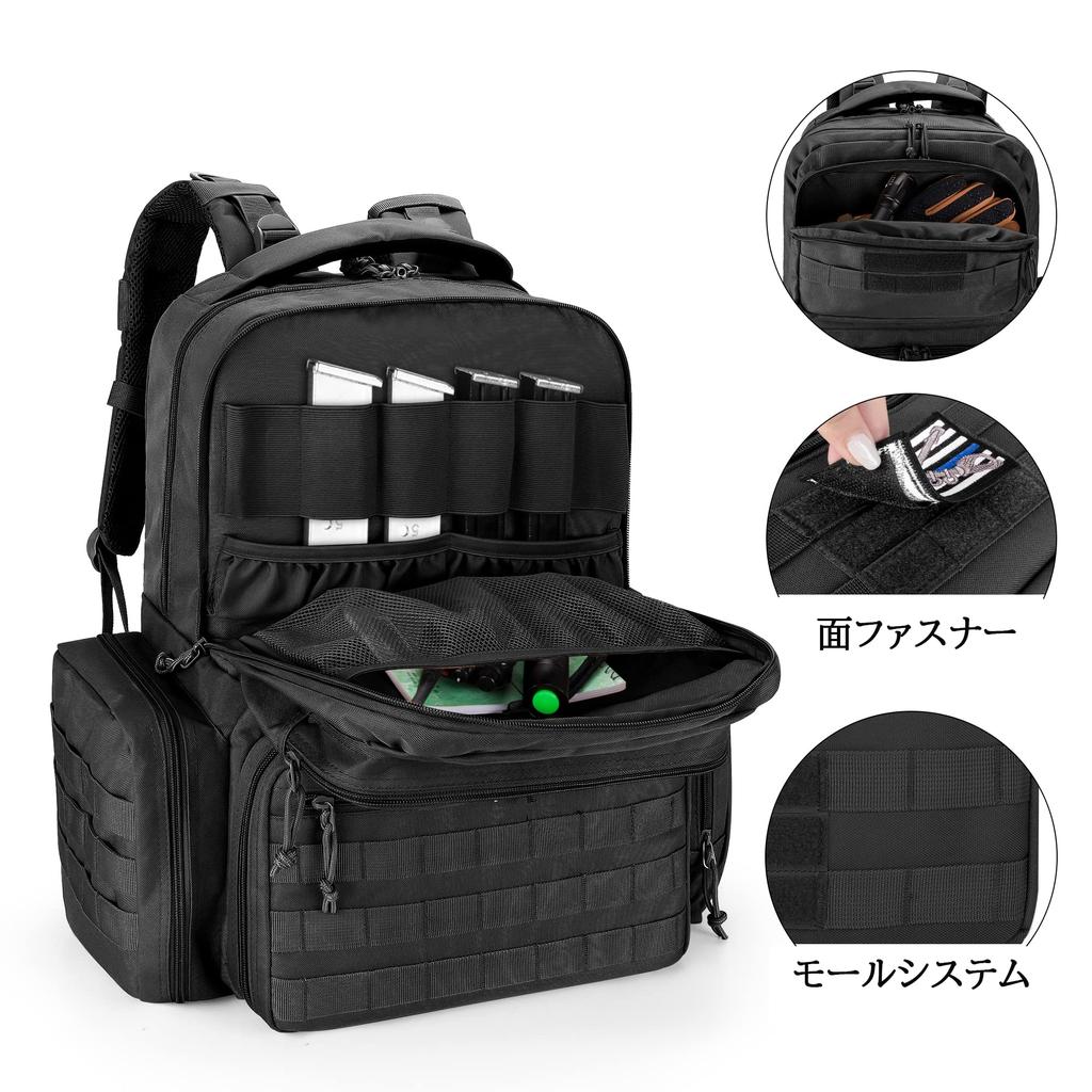 DSLEAF Handgun Backpack with 6 Pistol Cases, Large Capacity