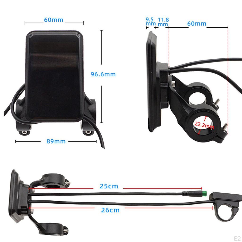 Electric Bicycle Display Meter Ebike Speedometer Easy to Install High Performance Premium