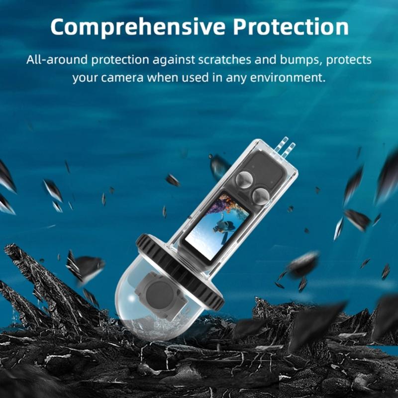 Camera Waterproof Case PC Underwater Camera Cover 40M Depth Camera Waterproof Case For Pocket 3 Diving Protective Cover