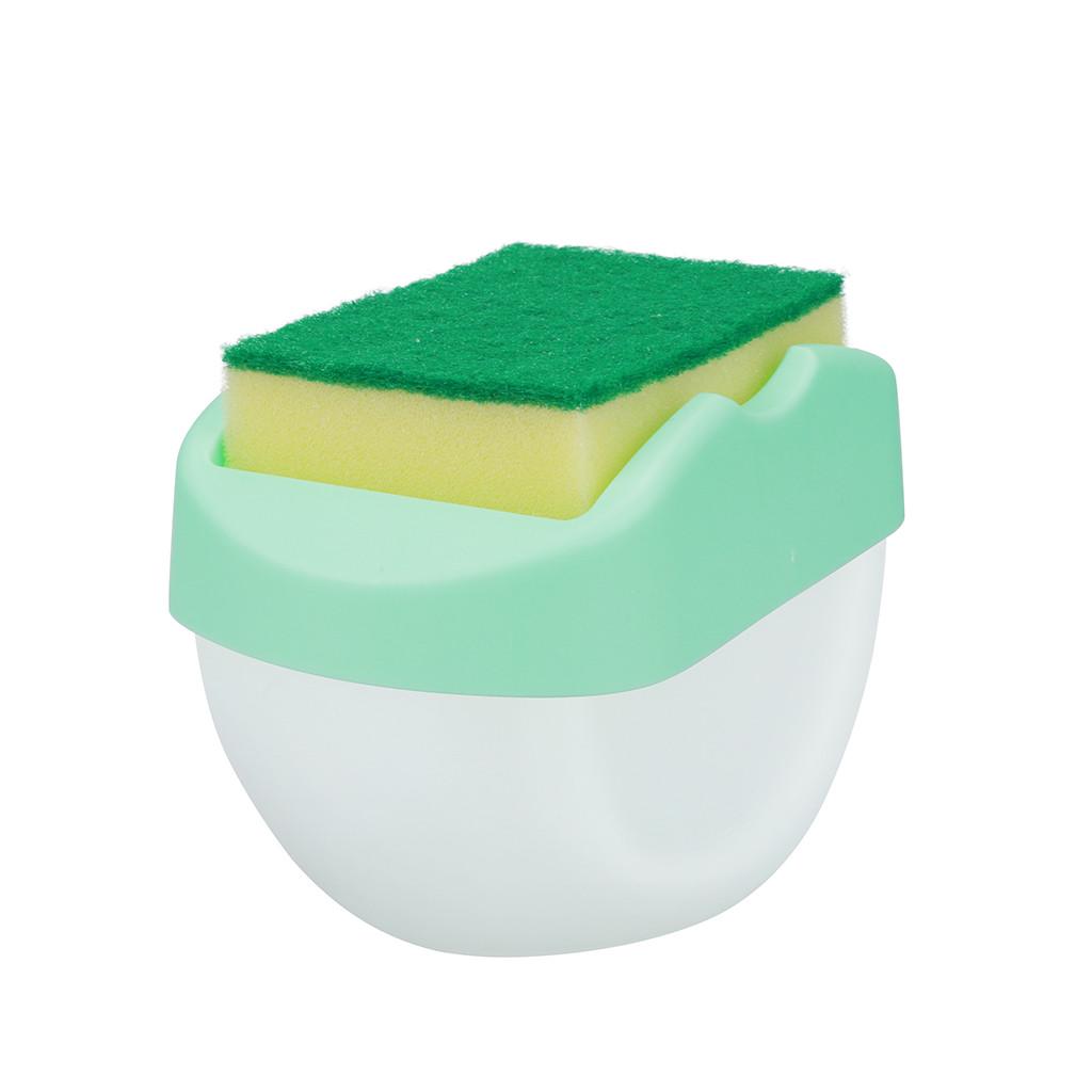 Dispensador de sabão 2 em 1 e dispensador de sabão para esponja 13oz