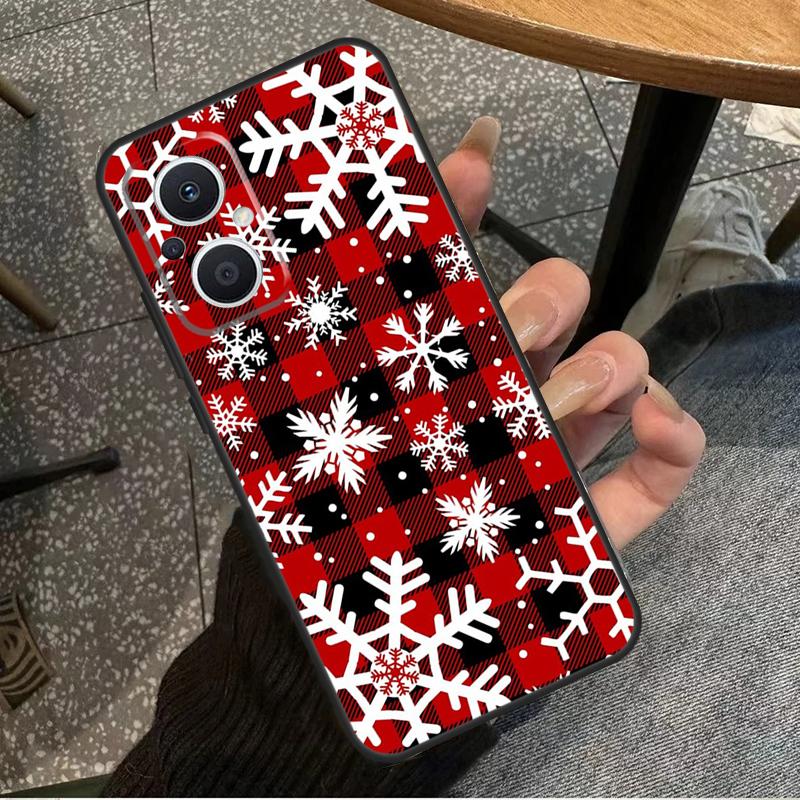 Snow Snowflake Winter For OPPO Reno 14 13 12 11 10 Pro 8T 11F 12F 13F 14F 7 8 Lite OPPO Find X8 X6 X5 Pro Case
