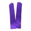 Korean Women Christmas White Wedding Dress Long Satin Elastic Etiquette Gloves Summer Sunscreen UV Full Finger Driving Glove K14