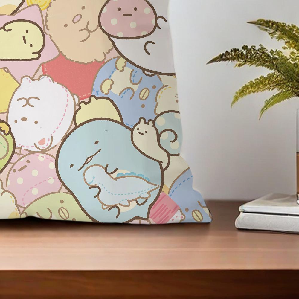 Cartoon S-Sumikko G-Gurashi cushion cover Pillow Sofa Printing Decoration Room Home Office Coffee Shop Car Nordic Simplicity