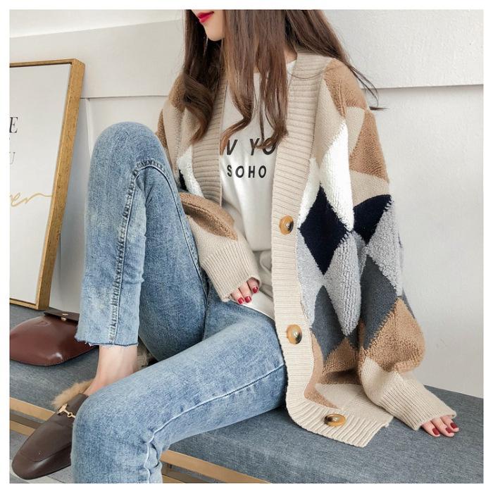 2024 Korean Style Fairy Cardigan Sweater for Women – Loose, Cozy, and Trendy Thick Knitwear